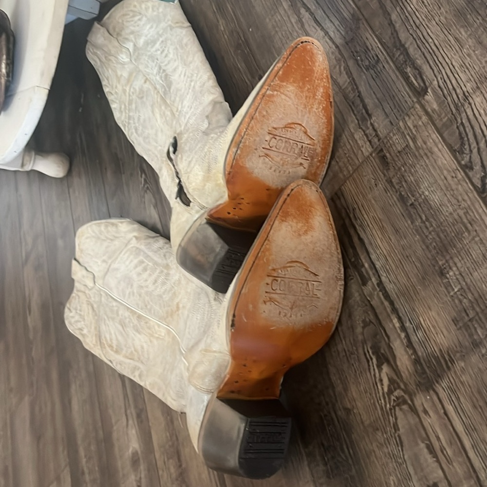 Off White Corral Boots - Picture 4 of 5